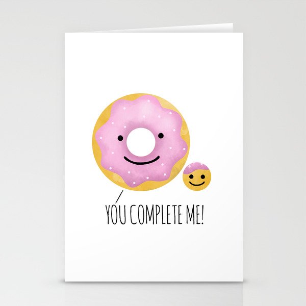 You Complete Me Stationery Cards