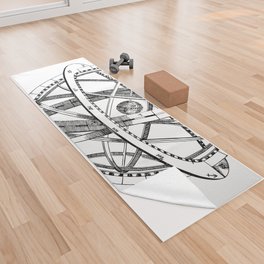 Armillary Sphere  Yoga Towel