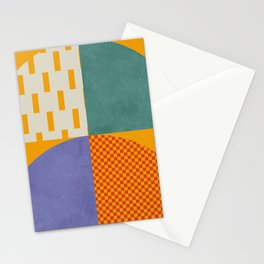 mid century modern shapes 8 22 Stationery Card