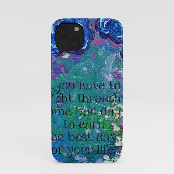 .bloom. {with quote} iPhone Case