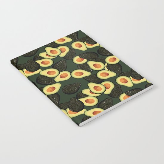 Avocado Pattern Notebook