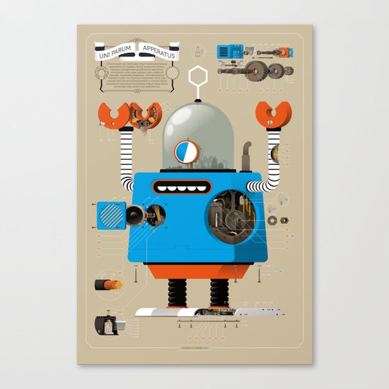 Anatomy Bot Canvas Print
