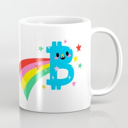 Rainbow Bitcoin Coffee Mug