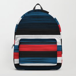Red and Blue Patchwork 2 Backpack | Decoration, Art, Vintage, Patchwork, Horizontal, Mid Century, Fashion, Quilt, White, Pattern 