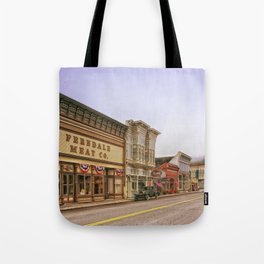 Ferndale -  California -  Downtown -  Buildings -  Town -  Hdr - Vintage illustration. Retro décor. Tote Bag