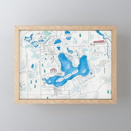 Big Star Lake Framed Mini Art Print