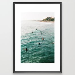 San Clemente Surf Framed Art Print