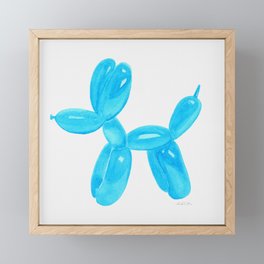 Balloon Dog Sky Blue Framed Mini Art Print