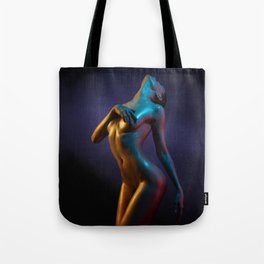 Nude Woman Bathed in Light Tote Bag