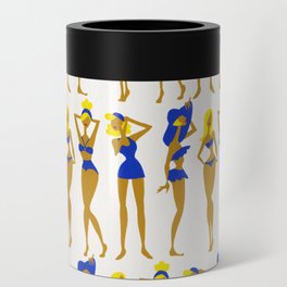 Beach Bombshells – Blondes in Blue Can Cooler