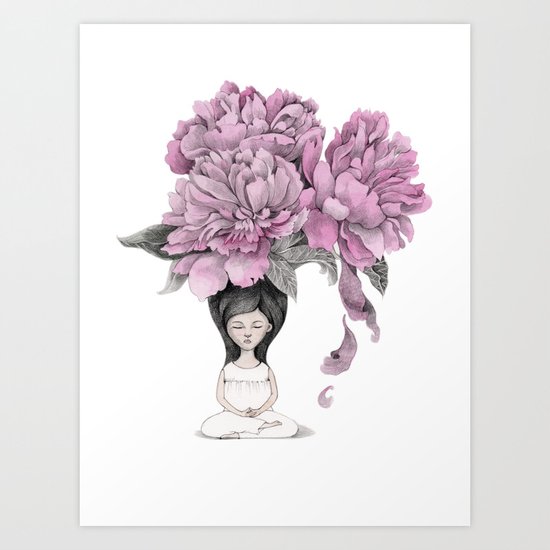 Meditation moment Art Print