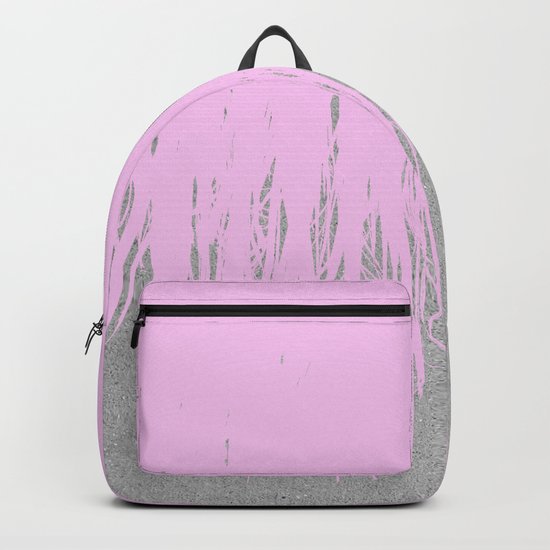 Concrete Fringe Blush Backpack