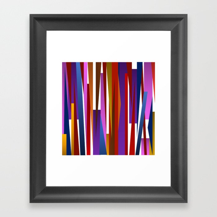 Shards | Purple Framed Art Print