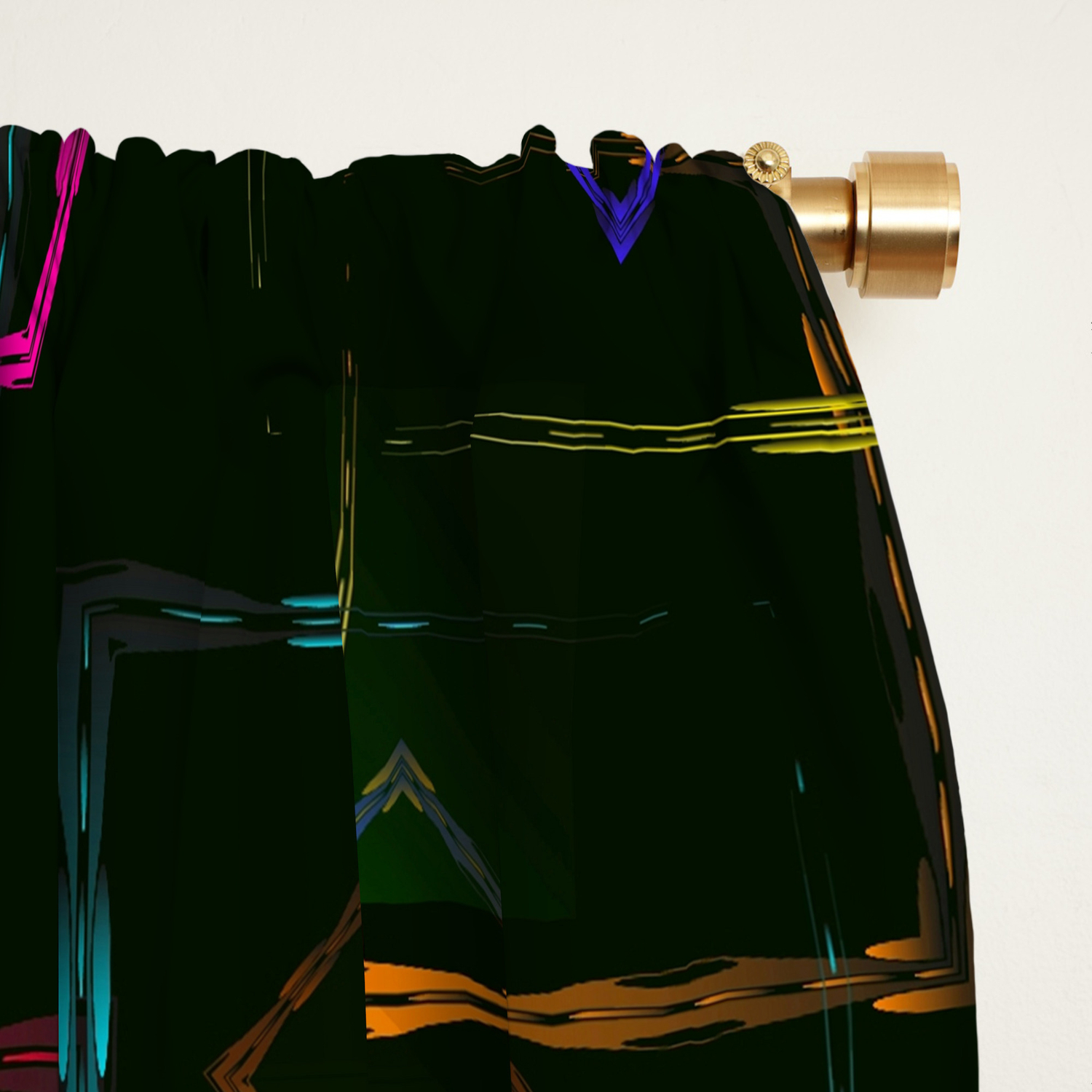 Bright Colored Carved Squares And Neon Rhombuses For An Abstract