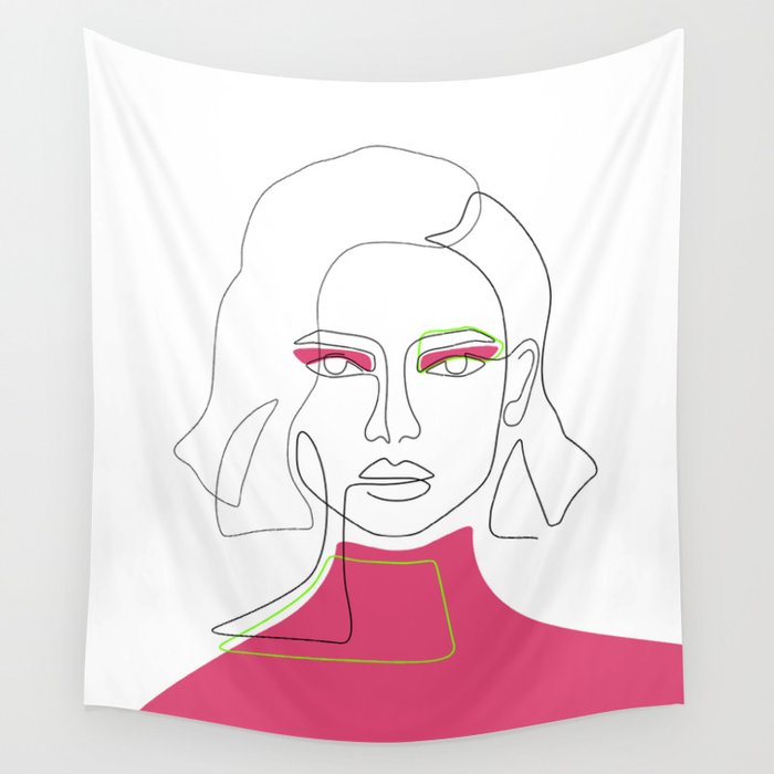 Chic Pink Wall Tapestry