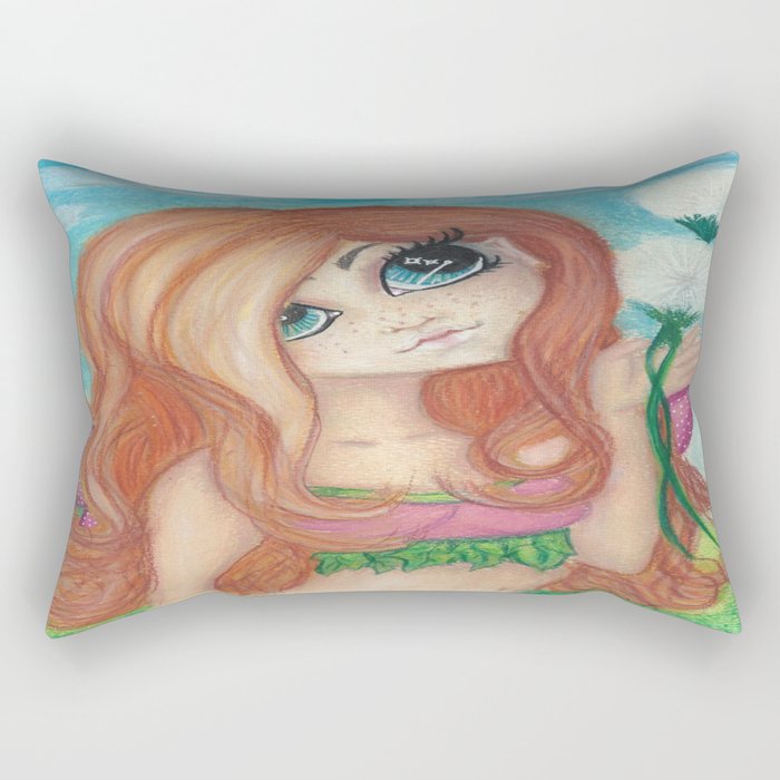 Dandilion Fairy Rectangular Pillow