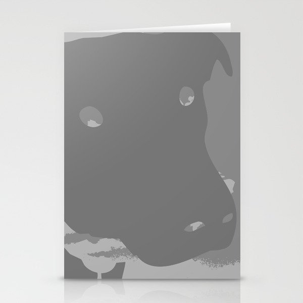 Shades of Grey Dog Stationery Cards