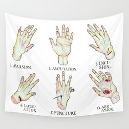 Open Wound Types Wall Tapestry