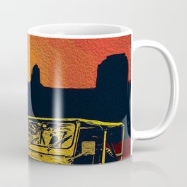 Abstract vintage car Coffee Mug