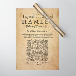 Shakespeare, Hamlet 1603 Wrapping Paper