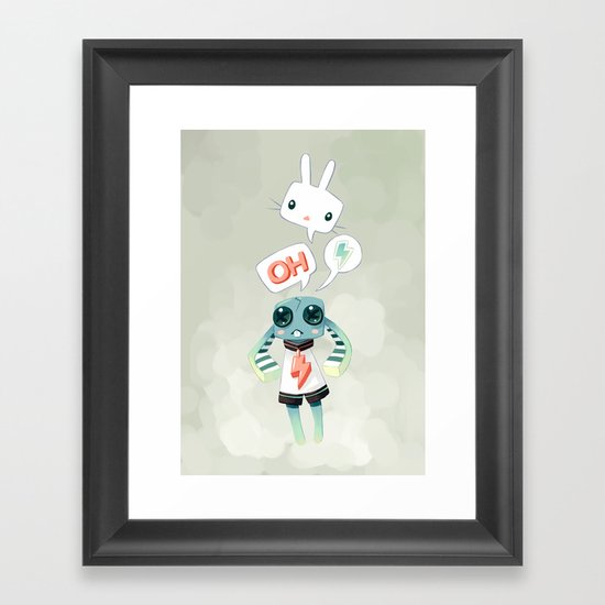 Bunny Doll Framed Art Print