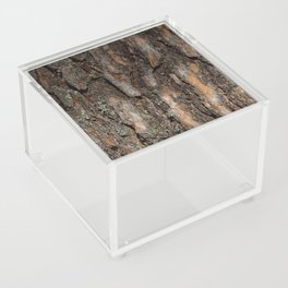 Pine bark close-up Acrylic Box