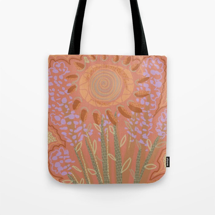 Fields of Burnt Sienna and Lavender Tote Bag