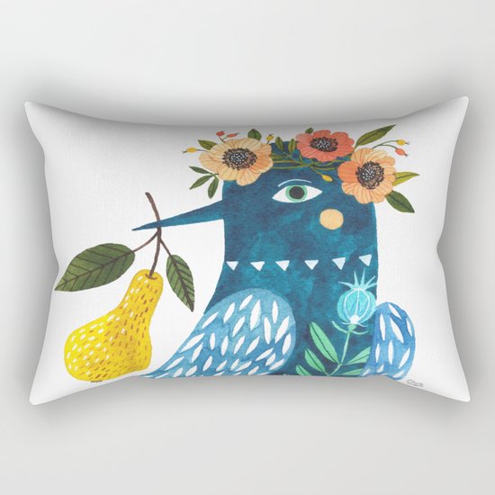 BLUE BIRD Rectangular Pillow
