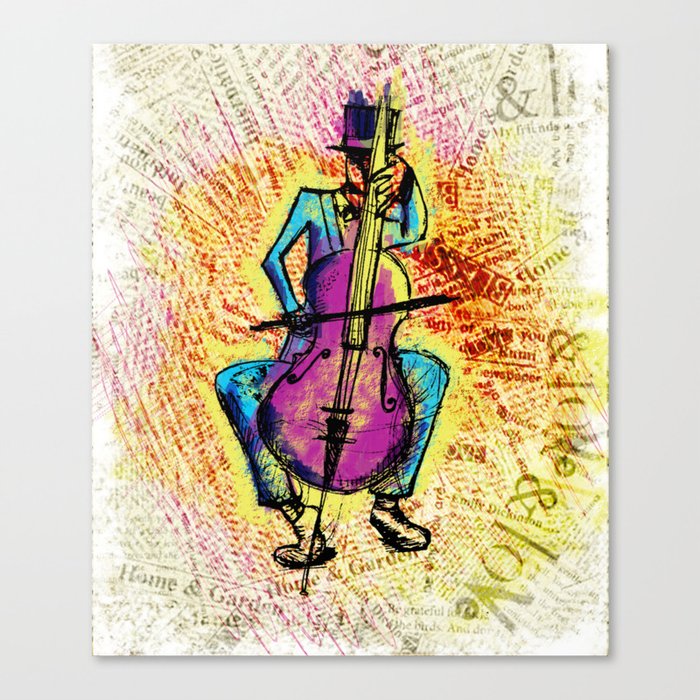 The Cellist Canvas Print