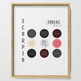 Scorpio Zodiac Sign Personality  Serving Tray