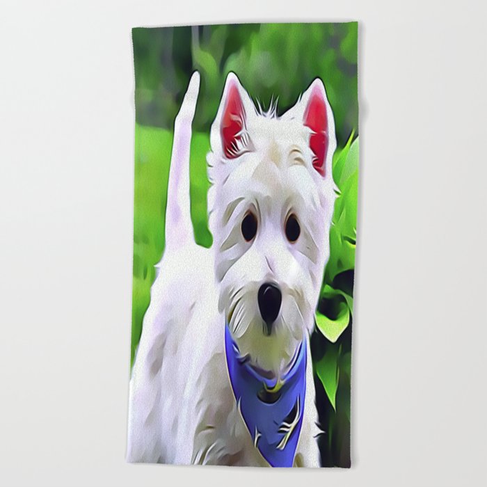 Westie 2025 beach towel