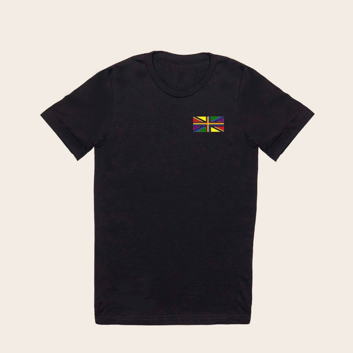 UK Gay Pride Union Jack Flag T Shirt by Phoxy Design Society6