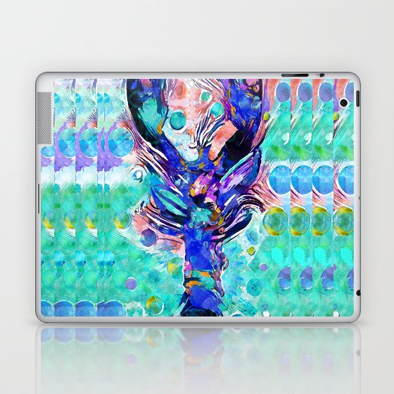 Colorful Whimsical Beach Art - Wild Lobster Laptop & iPad Skin