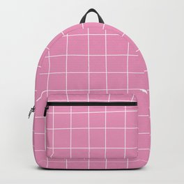 Hand Drawn Grid Hot Pink Backpack