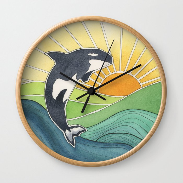 Westcoast Orca Wall Clock