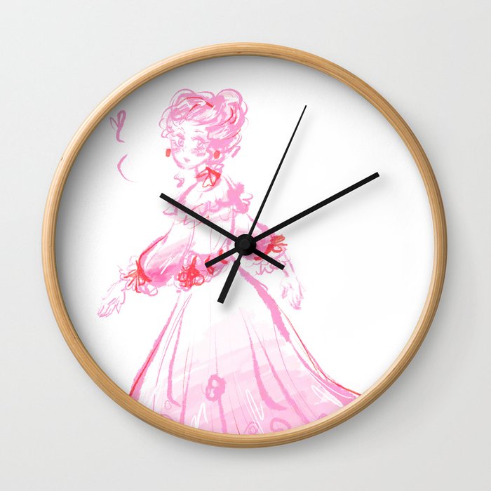 Lady in Pink Wall Clock