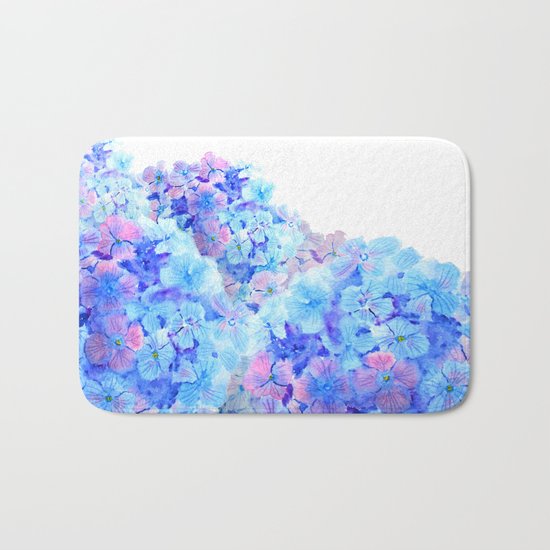 mountain of hydrangea Bath Mat