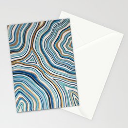 blue agate Stationery Cards