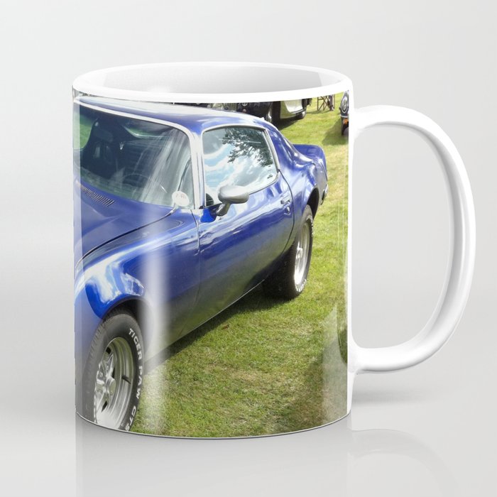 Vintage blue 455 Firebird American Classic Muscle car automobiles transportation color photography / photographs poster posters Coffee Mug
