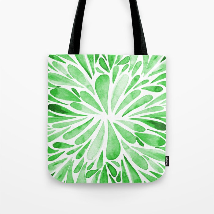 Symmetric drops - green Tote Bag