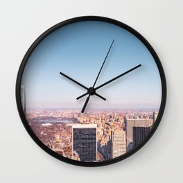 Central Park Views | Panoramic Photography | New York City Wall Clock