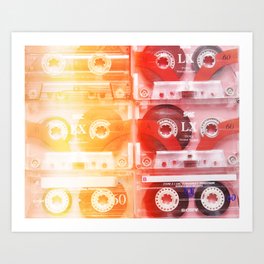 Cassette in group#exposure#film#effect Art Print