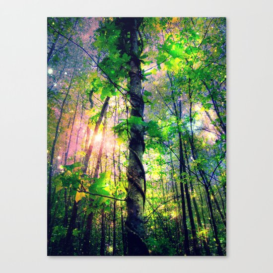 Forest of the Fairies (Deep Pastels) Canvas Print