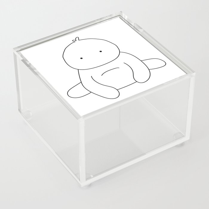 Sitting Sloth Outline Acrylic Box