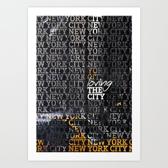 Loving the City 1 Art Print