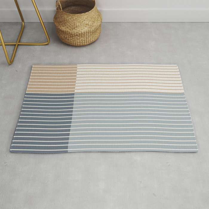 Color Block Line Abstract XVII Rug