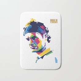 RF Roger Federer Tennis Bath Mat | Photo, Tennis, Film, Roger, Federer, Digital, Color, Tournament, Hdr, Legend 