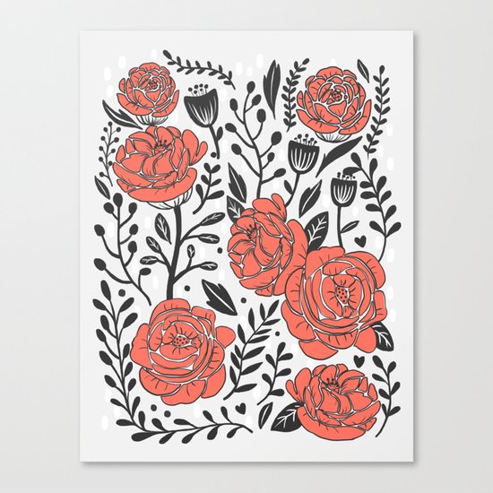 Orange Garden Canvas Print