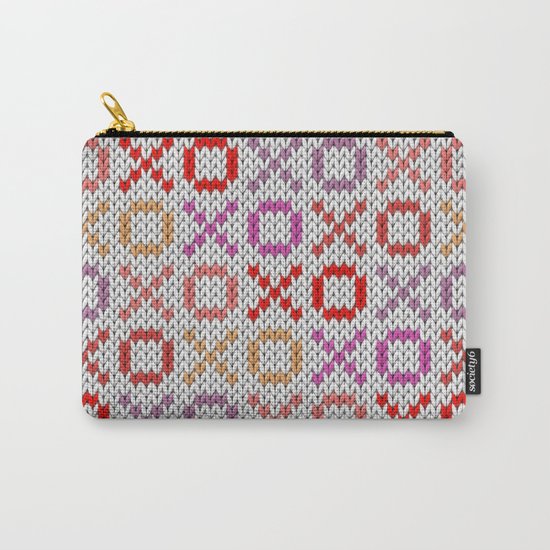 XOXO pattern - light Carry-All Pouch