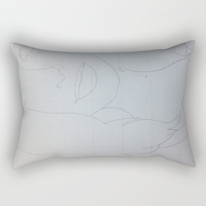 Lover in Disguise Grid Rectangular Pillow